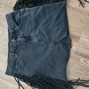 Lucky Brand Skirt with Fringe- Super Cute, Barely Worn!